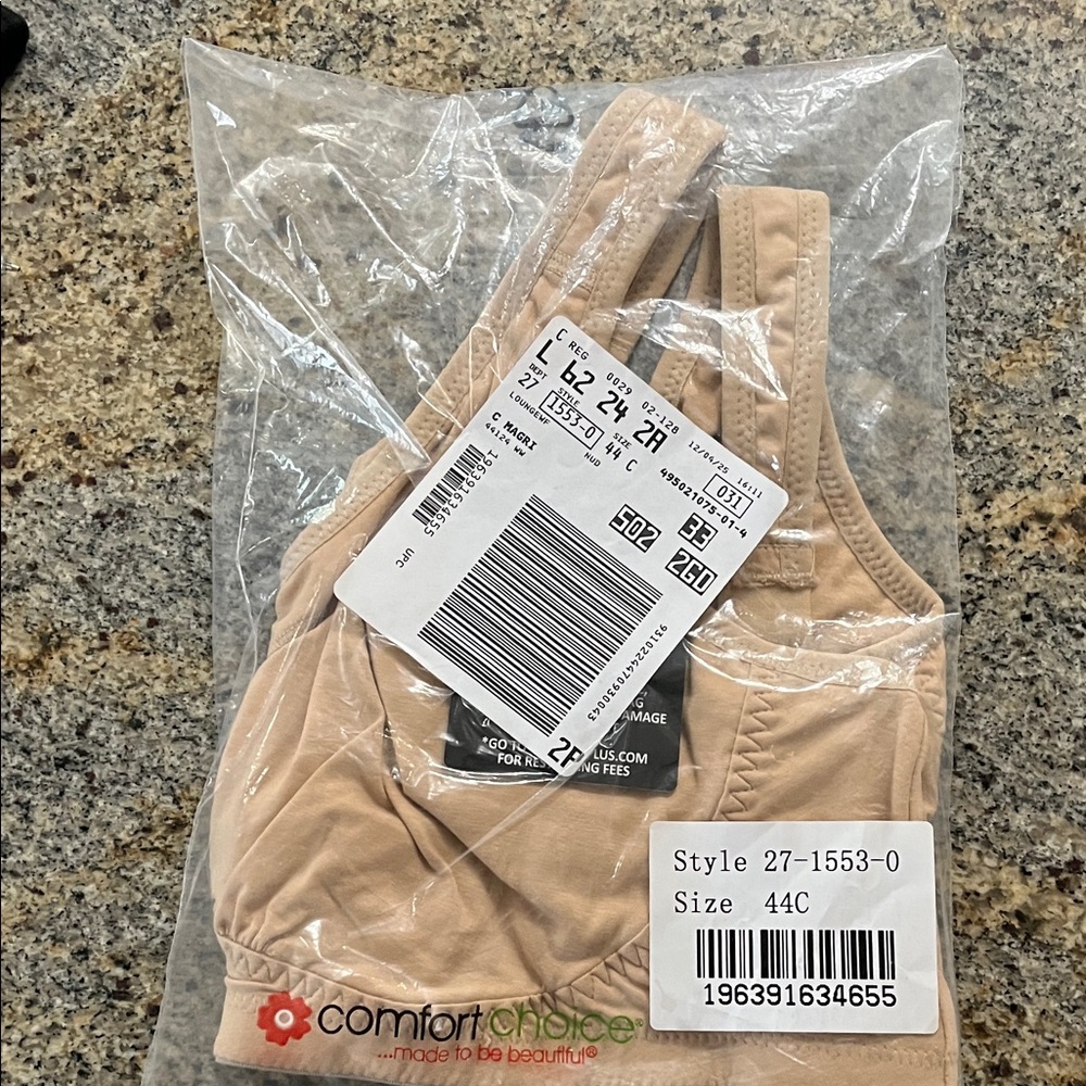 Comfort Choice Tan Bra